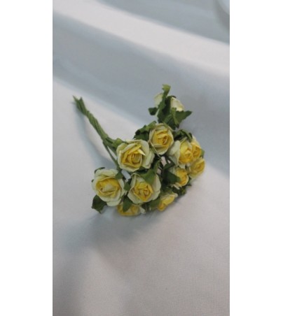 ΛΟΥΛΟΥΔΑΚΙΑ ΧΑΡΤΙΝΑ ΟΔ130703 ΚΙΤΡΙΝΟ Λουλούδια υφασμάτινα Γαμος - Βαπτιση - vaptisi-gamos.gr