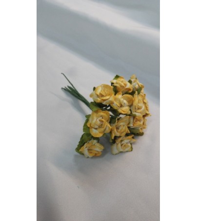 ΛΟΥΛΟΥΔΑΚΙΑ ΧΑΡΤΙΝΑ ΟΔ130706 ΚΙΤΡΙΝΟ Λουλούδια υφασμάτινα Γαμος - Βαπτιση - vaptisi-gamos.gr